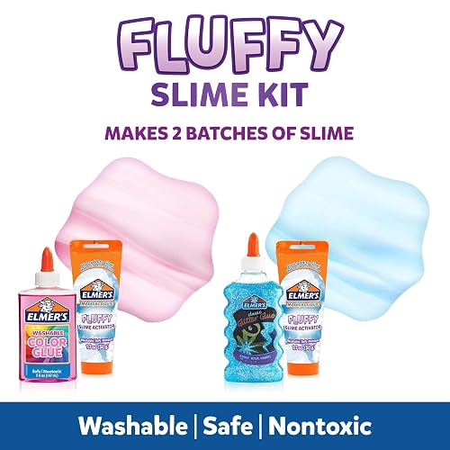 Elmer's Kit Limo Esponjoso con Pegamento Translúcido y Purpurina
