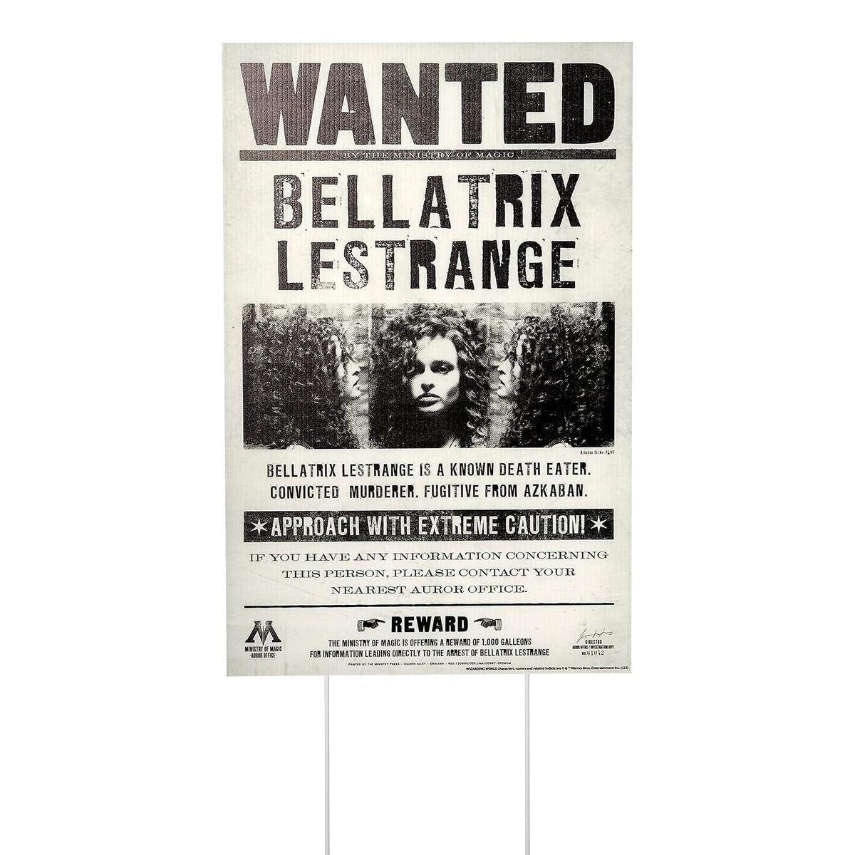 Rubie's Harry Potter Wanted - Cartel de decoración de césped, como se muestra, talla única