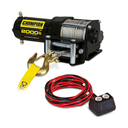 Champion Power Equipment Kit de Cabrestante de Cuerda Sintética para ATV/UTV, 3500 lb - 907 kg + ATV - UTV + rodillo