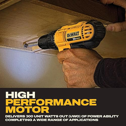 DeWALT DCD771C2 - Taladro (Ión de litio) Negro y Amarillo