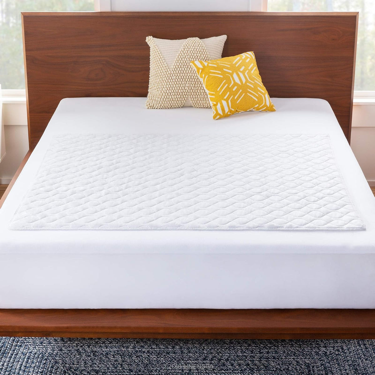 Linenspa Protector de Sábanas Impermeable Antiderrapante - 112 x 132 cm