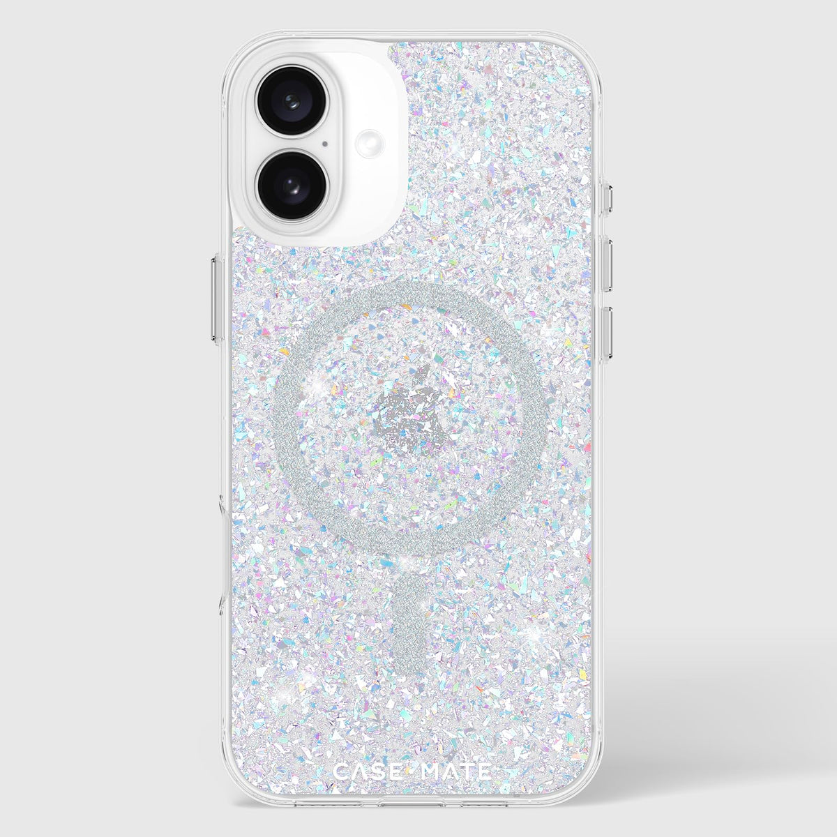 Case-Mate Funda magnética Brillante para iPhone 16 Plus Compatible con MagSafe, protección contra caídas de 12 pies - Twinkle Disco