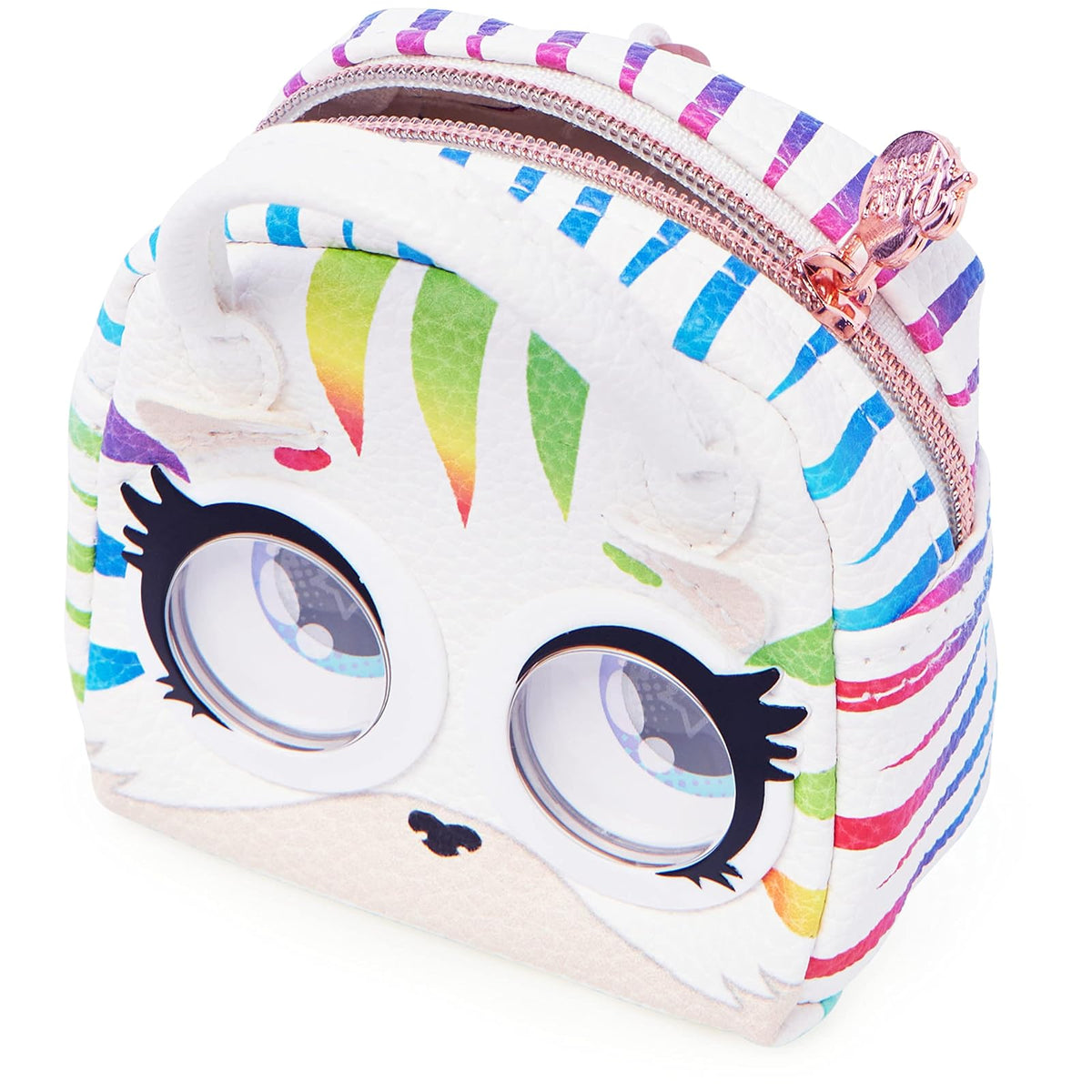 cartera Pets Micros, Roarin' Rainbow Tiger Elegante bolso pequeño con función de rollo de ojos, juguetes para niños para niñas de 5 años en adelante