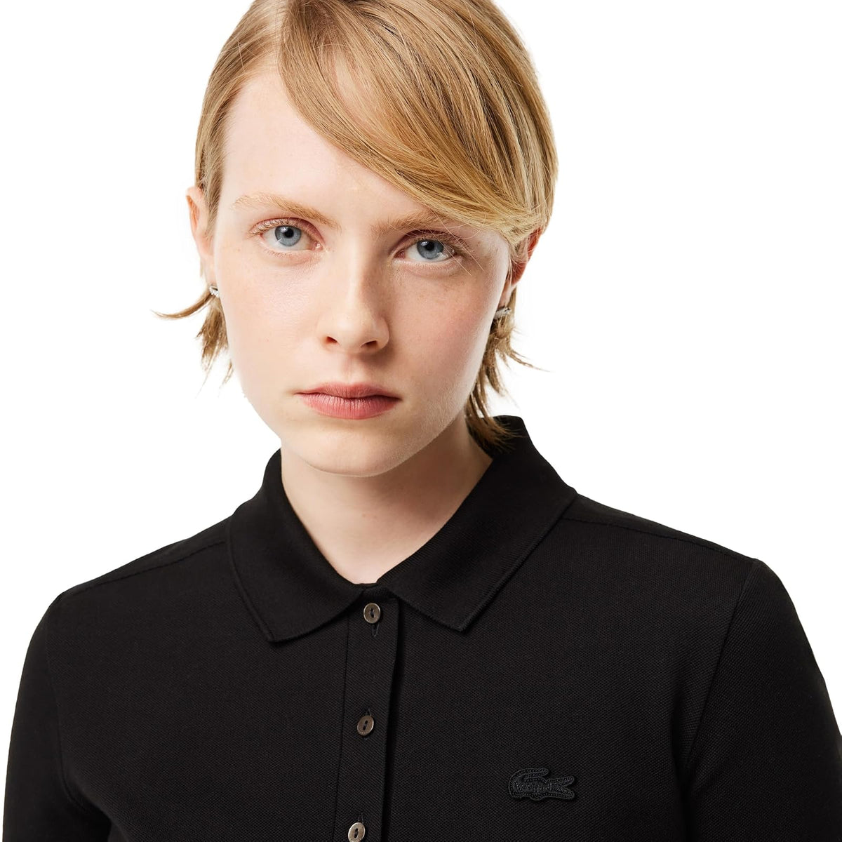 Lacoste Polo manga corta stretch Botones para Mujer
