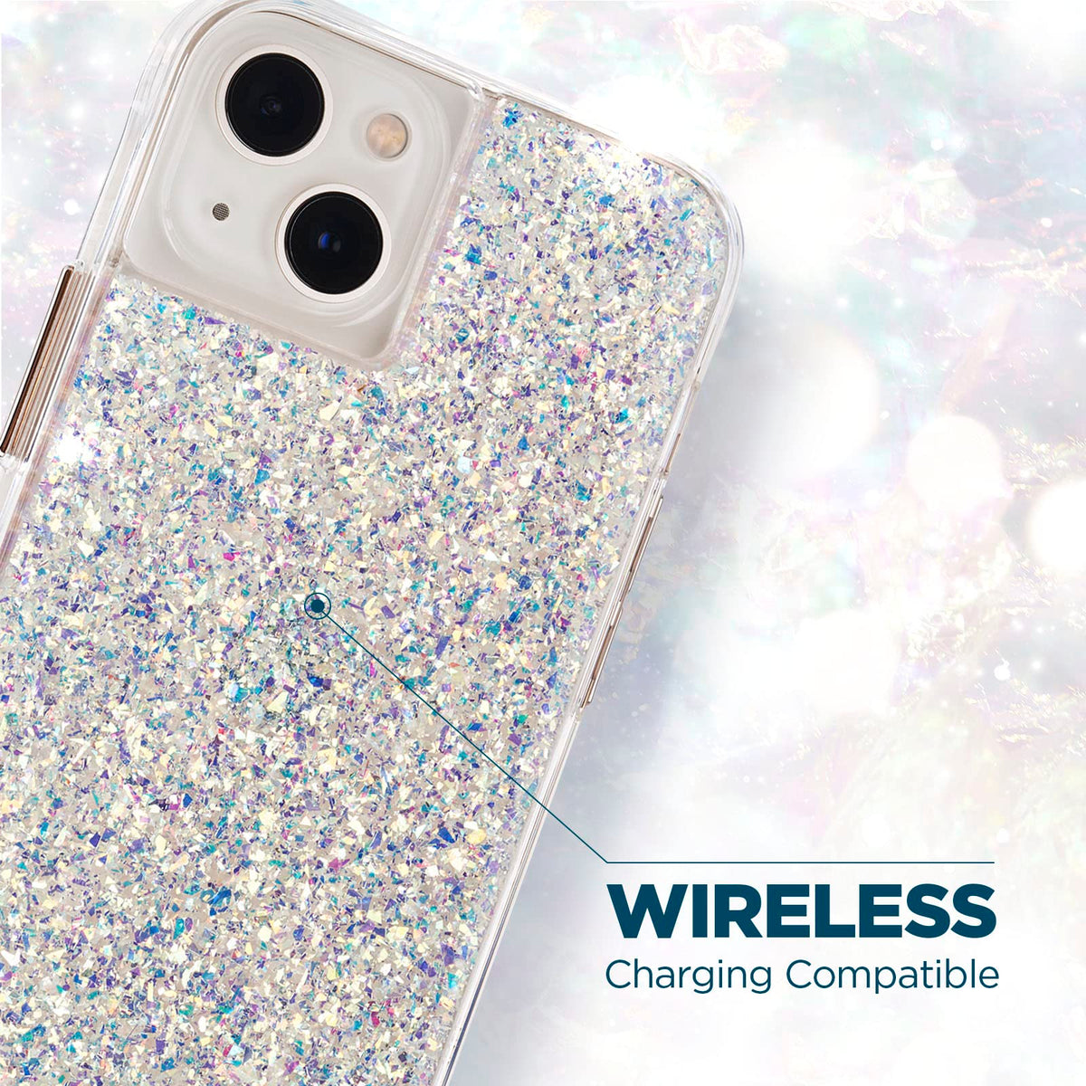 Case-Mate iPhone 14 Plus Case - Twinkle Stardust [10FT Drop Protection] [Wireless Charging Compatible] Luxury Cover with Cute Bling Sparkle for iPhone 14 Plus 6.7", Anti-Scratch, Shock Absorbent, Slim