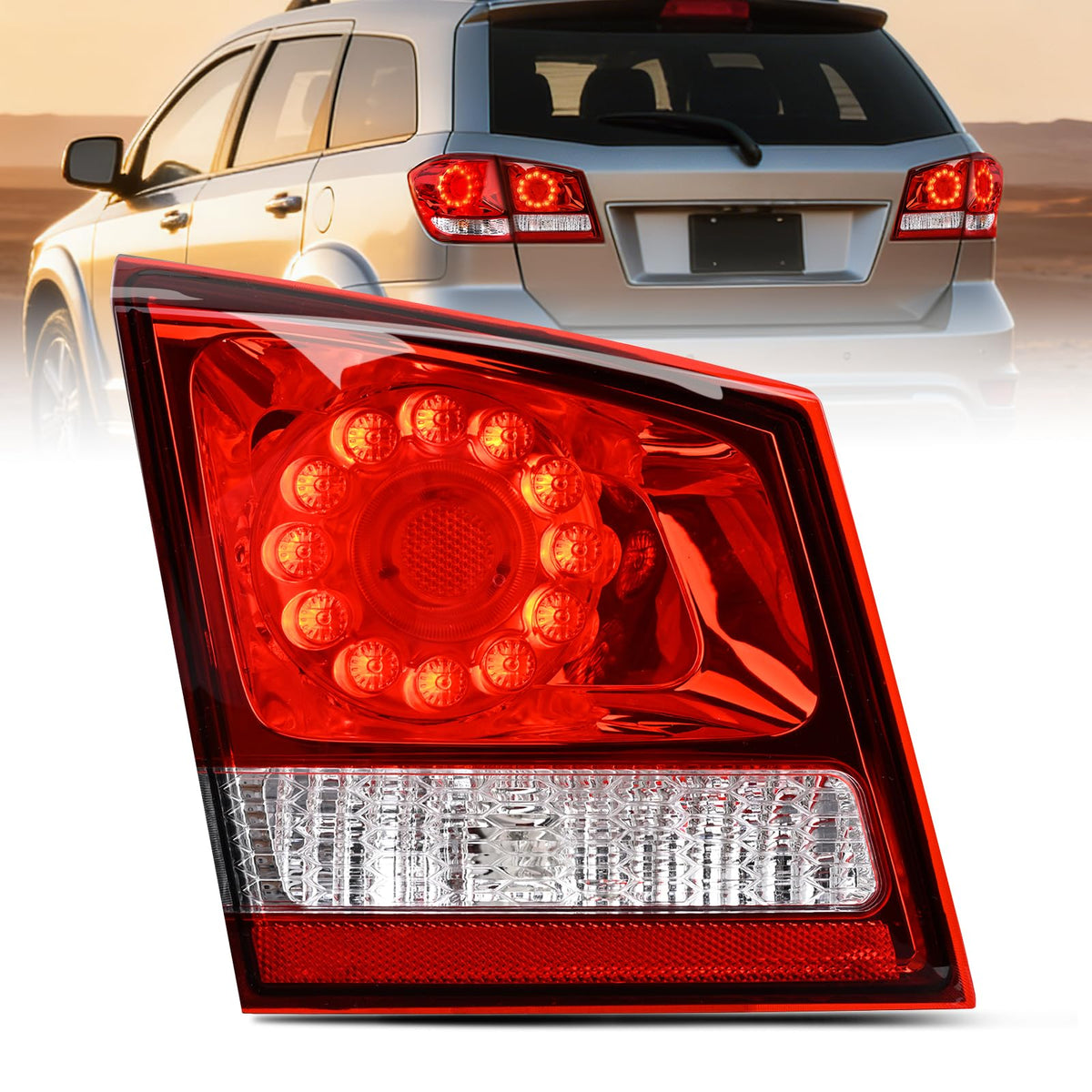 Nilight - Conjunto de Luz Trasera Compatible con Dodge Journey 2011-2020, Lado Izquierdo Interior