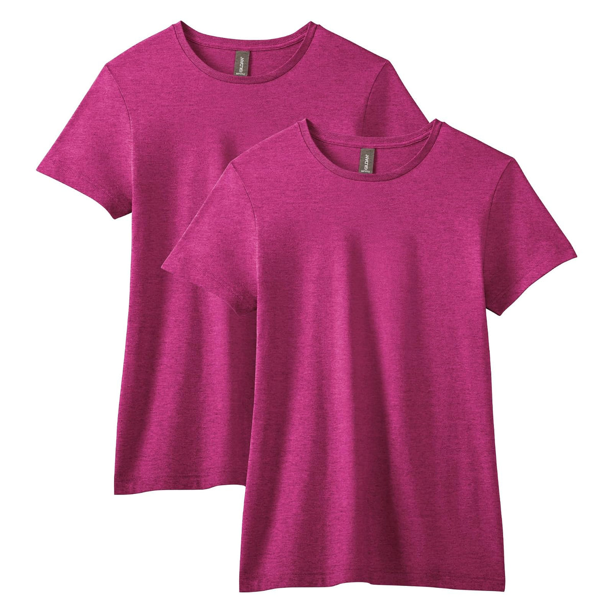 Gildan Softstyle playera de algodón, paquete de 2 - Antique Heliconia - M