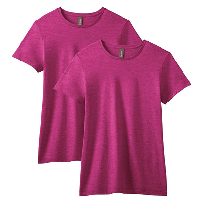 Gildan Softstyle playera de algodón, paquete de 2 - Antique Heliconia - M