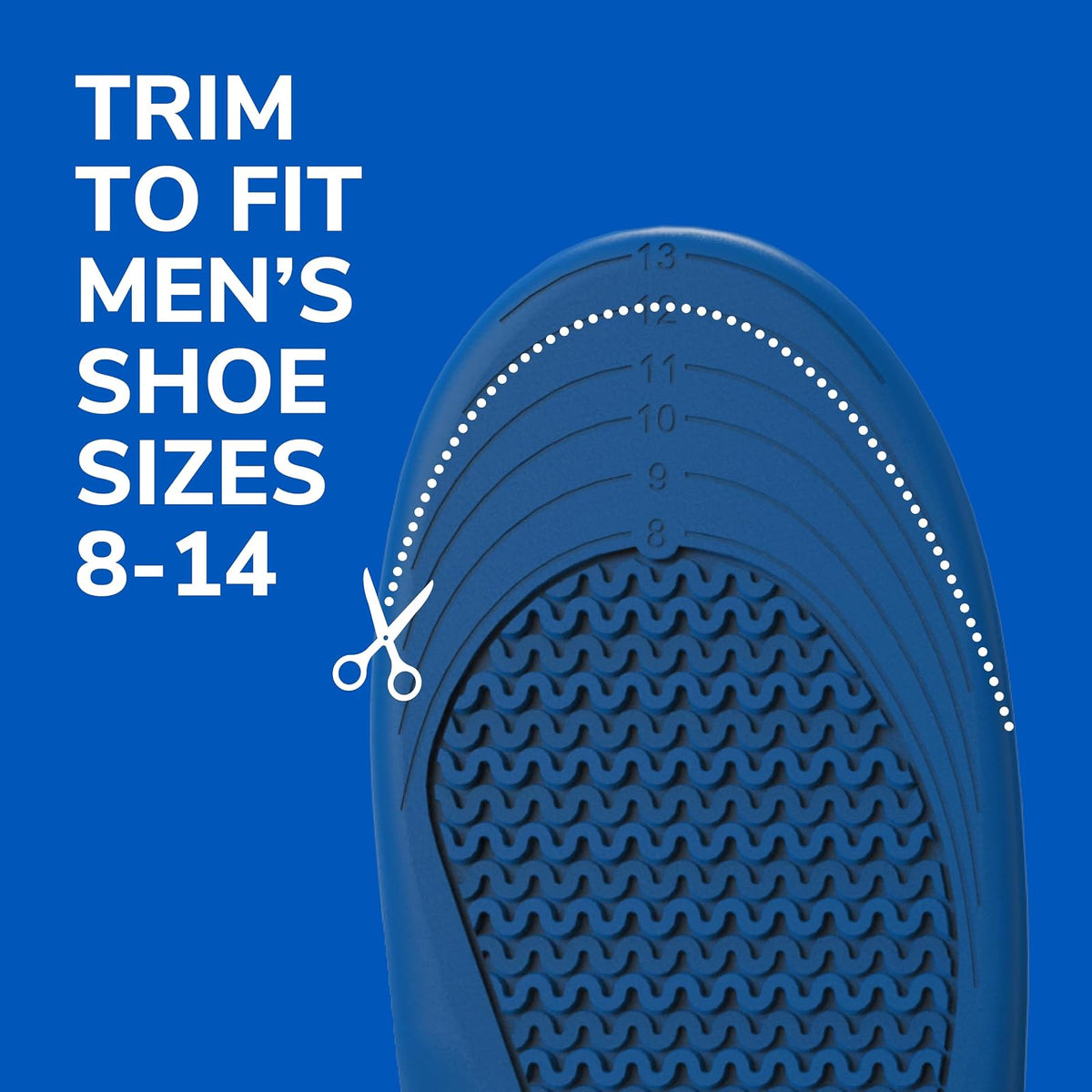 Dr. Scholl’s Extra Support Insoles Superior Shock Absorption and Reinforced Arch Support for Big & Tall Men to Reduce Muscle Fatigue So You Can Stay on Your Feet Longer (for Men's 8-14)