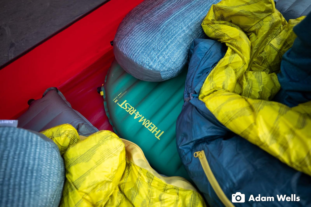 Therm-a-Rest Airhead - Almohada para Camping y Viaje, tamaño Grande: 12 x 18 Pulgadas, Tela Azul