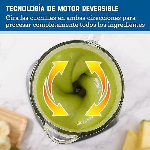 Oster® Licuadora, con Tecnología Reversible y Pantalla Táctil, 3 Velocidades y 2 Programas automáticos, 1000 W, Incluye un vaso Blend-N-Go, Plateada, BLSTPYG1312XBG
