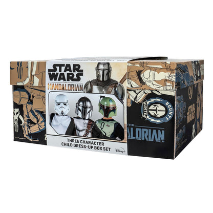 Star Wars The Mandalorian - Caja Oficial de Vestir para jóvenes, Blusas, Guantes y máscaras del mandaloriano, Boba Fett y Stormtrooper Multi
