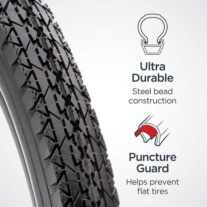 Pearhead Schwinn Replacement Bike Tire, Multiple Bike Styles, Multiple Size Options