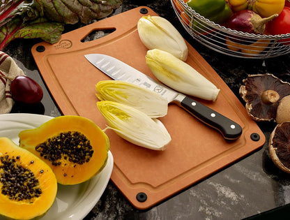 Mercer - Tabla de cortar culinaria compuesta de 14 9/16 pulgadas x 10 13/16 pulgadas, con pies antideslizantes y ranura para jugos, talla M