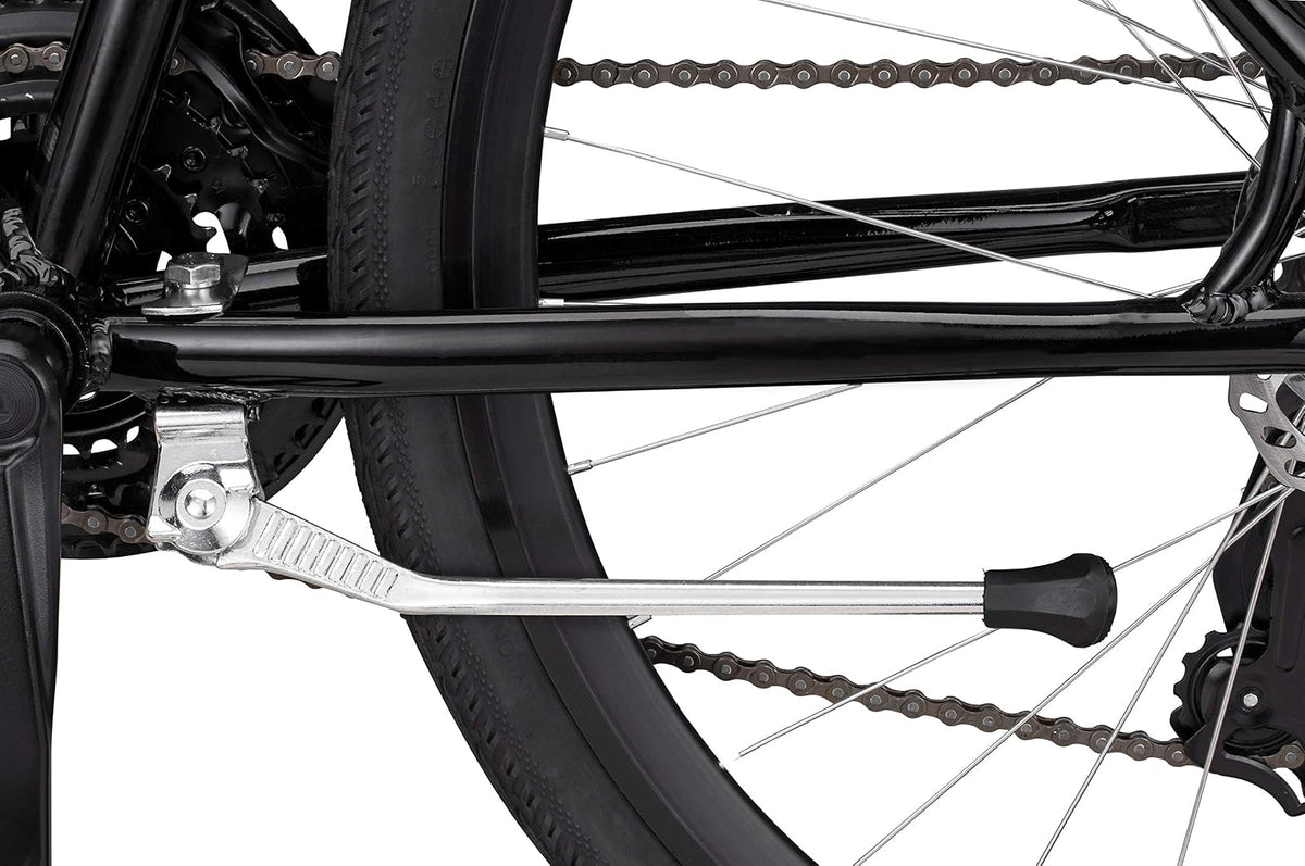 Schwinn - Soporte de montaje central o trasero para bicicleta de adultos y niños, ligero, conveniente para almacenamiento vertical, piezas de bicicleta y accesorios, perfecto para sin placa