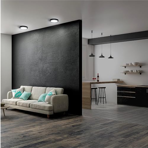 Volteck PLA-229L, Luminario de LED 24 W redondo tipo plafón luz de día color Blanco
