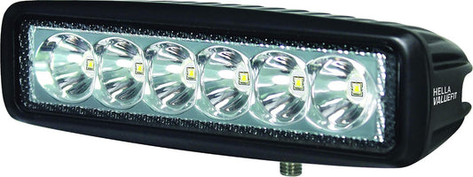 HELLA Mini Barra LED de 6 LED 357203011, 12-24 V, Negra