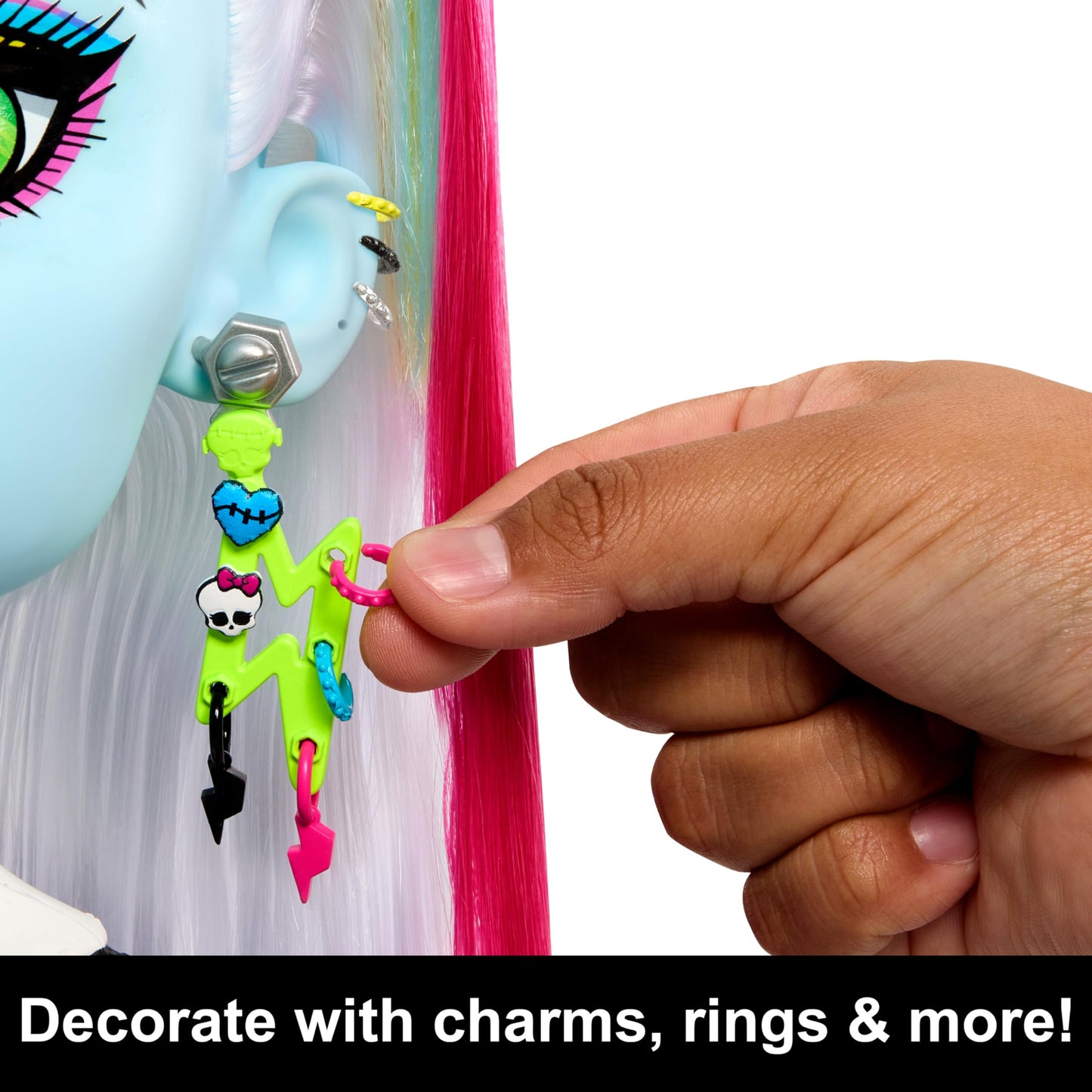 Monster High Muñeca Frankie Peinados Monstruosos para niñas de 4 años en adelante