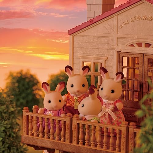 Calico Critters - Juego de Regalo para casa de Campo, Juego de casa de muñecas con Cifras, Muebles y Accesorios