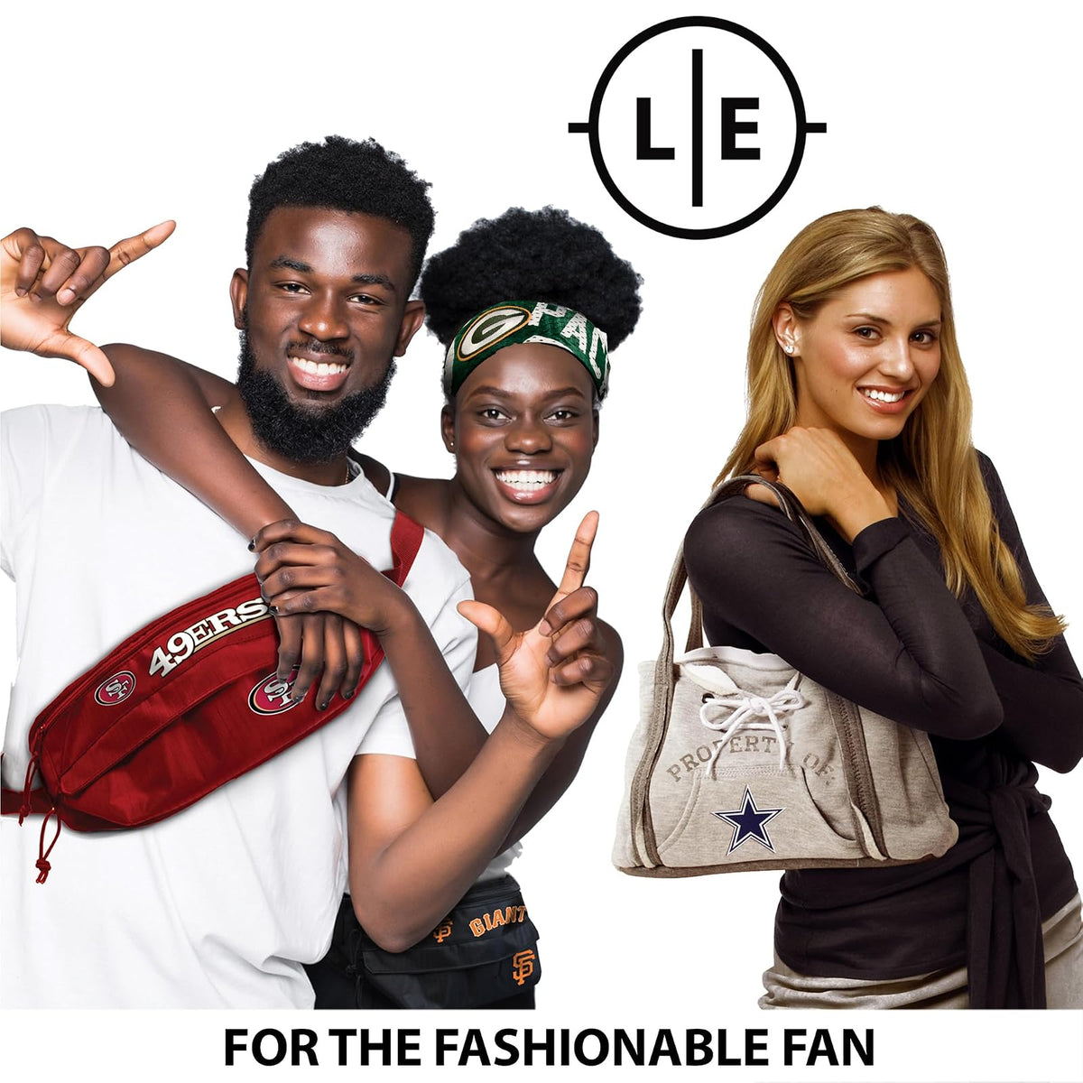 Littlearth NFL - portafolios organizadora Suave de guijarros para Mujer, portafolios con Cierre de Cierre, muñeca, 4 x 7.5 x 1 Pulgadas, Color del Equipo