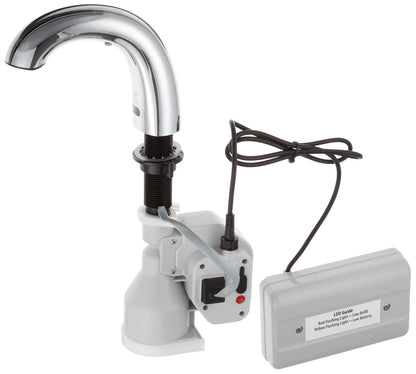 Rubbermaid Commercial Products Dispensador de espuma líquida sin toque, chapado en cromo, llave de fregadero sin tacto para aeropuerto, escuela, oficina, baños comerciales