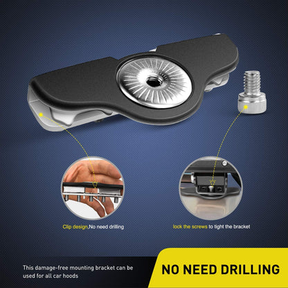 Nilight 2 Cápsulas LED de 4 in 18 W para Pilar Universal con Arnés de Cableado ZH425