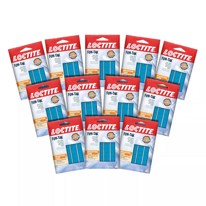Loctite Fun-Tak Pestañas de montaje, 2 onzas, azul (paquete de 12) - Pestañas de masilla de montaje - Paquete de 12