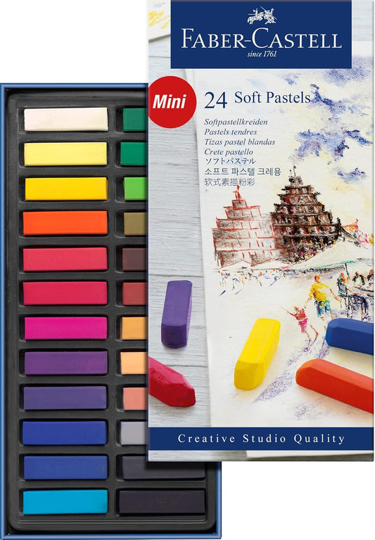 Faber-Castel FC128224 Creative Studio - Crayones Pastel (24 Unidades), Varios Colores