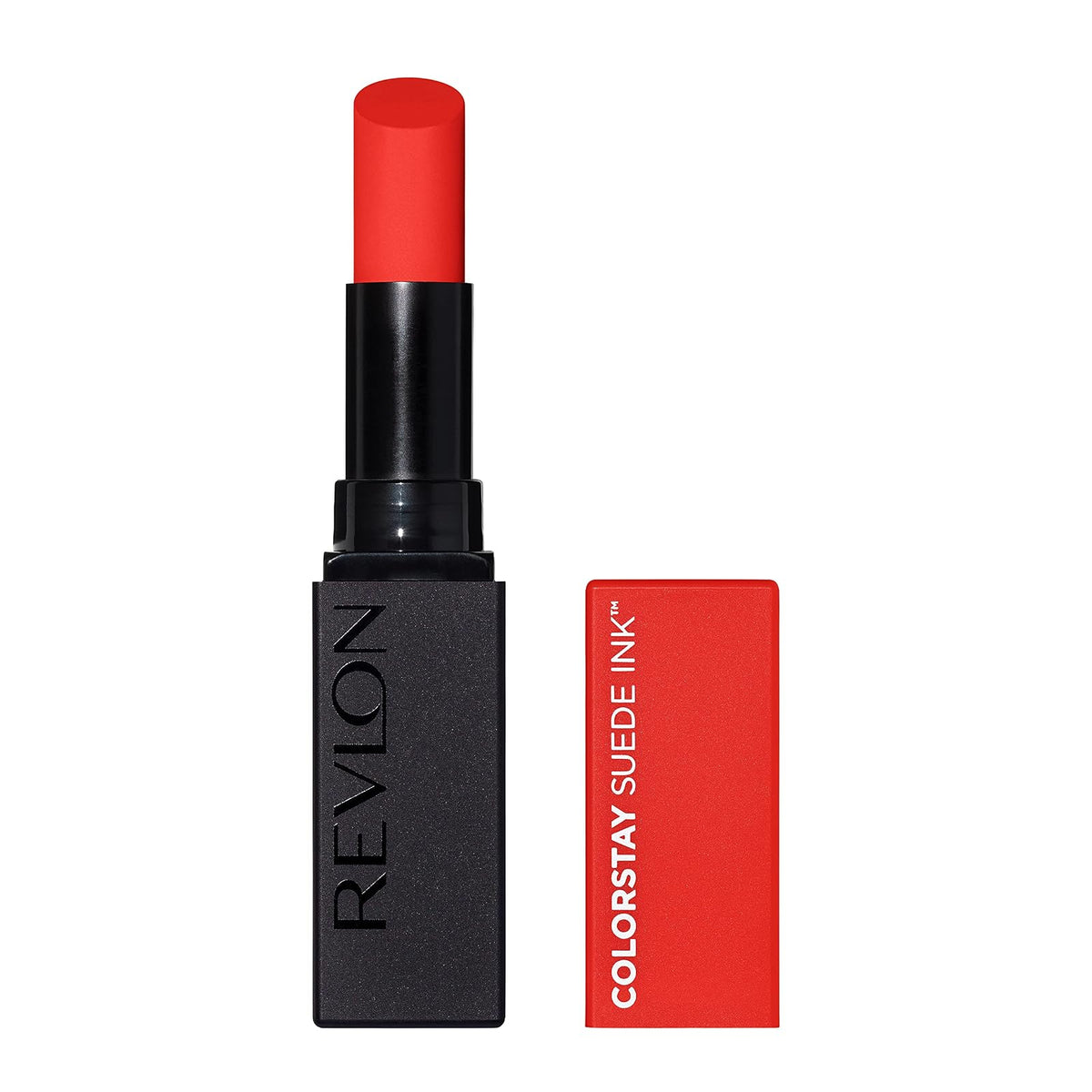 Revlon ColorStay Suede Ink Labial Líquido Tono Hot Girl, con Vitamina E - Alimenta la llama