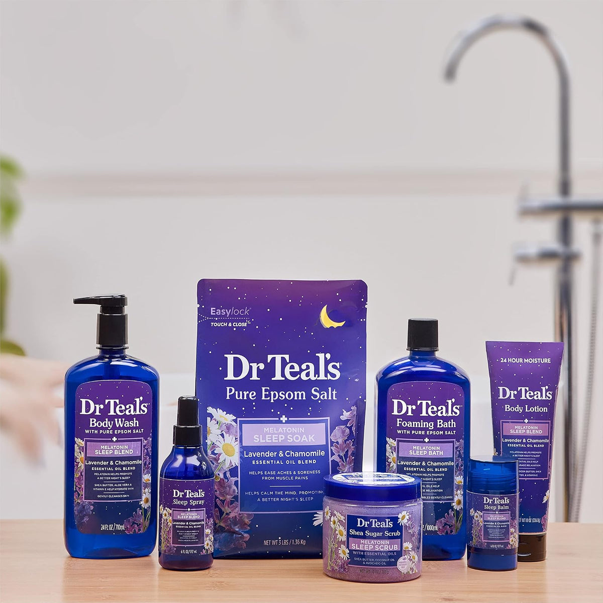 Dr Teal's Skin Care Agent S 2.5oz Blsamo Dormir Melatonina Aceites | 2.5 oz, aceites esenciales, bálsamo corporal, aplicación puntos pulso