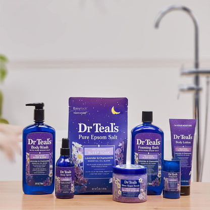 Dr Teal's Skin Care Agent S 2.5oz Blsamo Dormir Melatonina Aceites | 2.5 oz, aceites esenciales, bálsamo corporal, aplicación puntos pulso