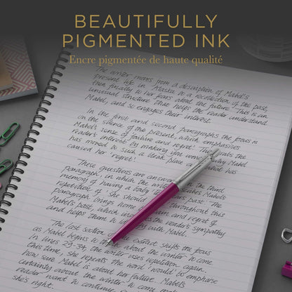 Parker QUINKflow - Recambios de tinta para bolígrafo de punta media, color negro, 3 unidades