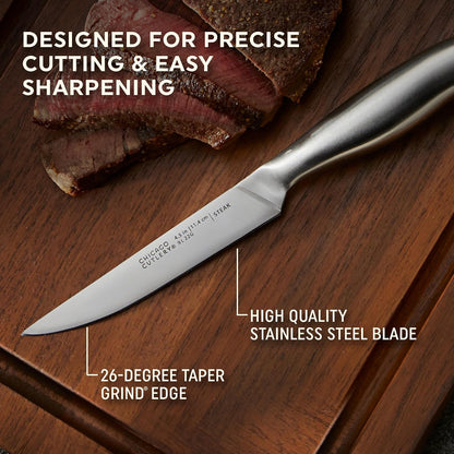 Chicago Cutlery - Cuchillo de acero inoxidable, 4 piezas