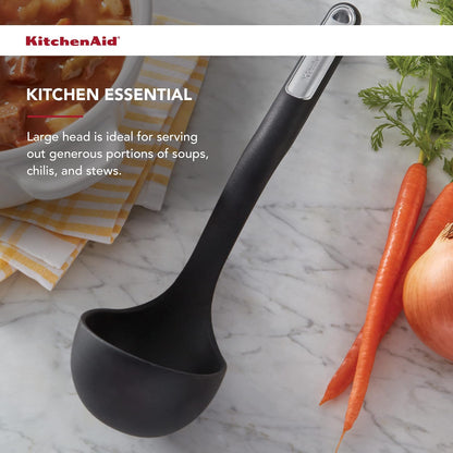 KitchenAid - Cucharón, Negro ónice, 33 cm, 1