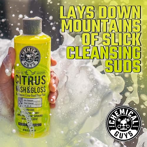 Chemical Guys Jabón Espumoso para Lavar Automóviles CWS_301_16SW, 473 ml, Aroma Cítrico