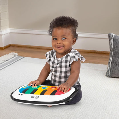 Baby Einstein Asiento de piso 4 en 1 Kickin' Tunes para Bebé, más de 50 melodías y frases, aprendizaje de colores y formas en 4 idiomas, 2 posiciones, piano desmontable, Unisex, a partir de 4 meses