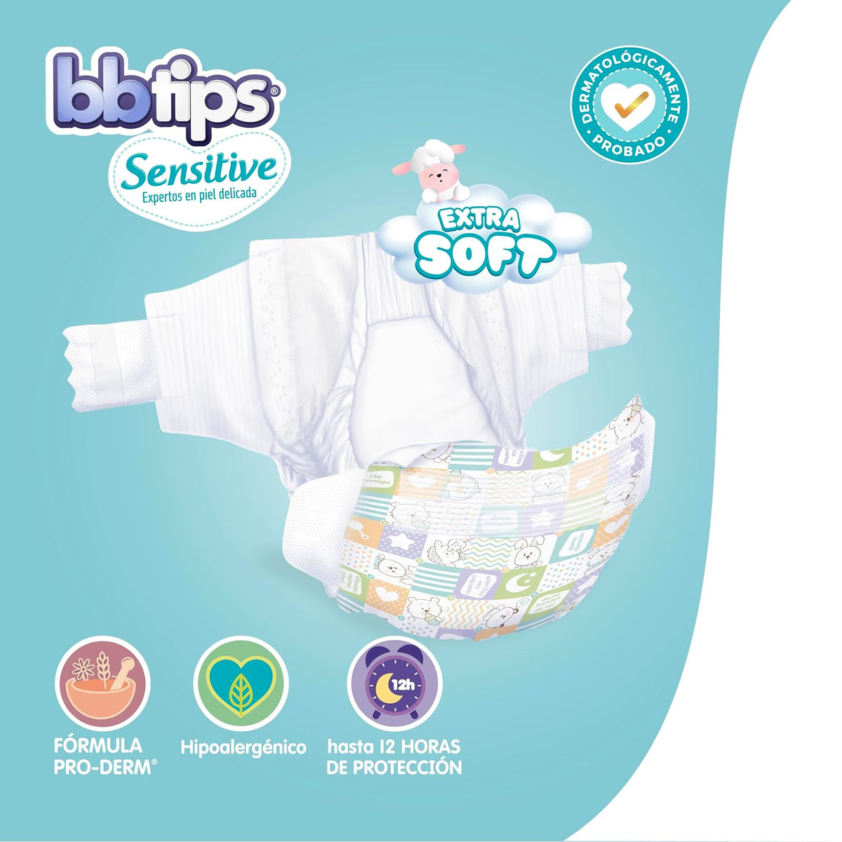 BBtips Sensitive Pañales, Talla Grande/4, 132 Pañales