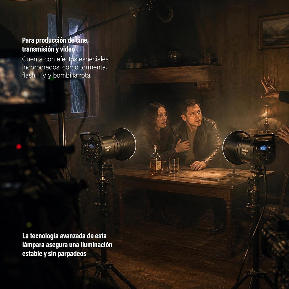 GODOX SL60IID Lámpara LED Daylight para Video 5600K, Luz Continua Montura Bowens, Bluetooth, Wi-Fi, CRI 96, TLCI 97, Luz para Fotografía, Streaming y Estudio Fotográfico