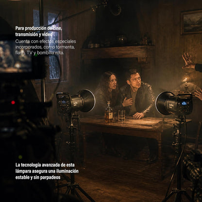GODOX SL60IID Lámpara LED Daylight para Video 5600K, Luz Continua Montura Bowens, Bluetooth, Wi-Fi, CRI 96, TLCI 97, Luz para Fotografía, Streaming y Estudio Fotográfico
