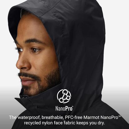 MARMOT PreCip - chamarra ecológica para hombre, transpirable, reciclada, impermeable