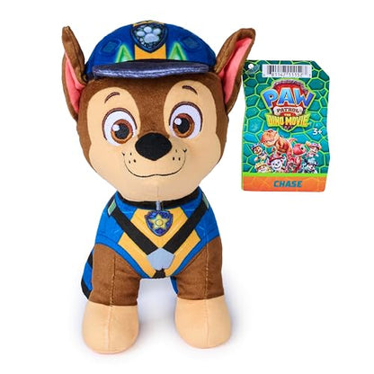 Paw Patrol: The Dino Movie, Peluche de Chase, Peluche de la Popular película, Juguetes para preescolares, Producto Promocional de la película, Juguetes para niños y niñas, a Partir de 3 años, 20,3 cm