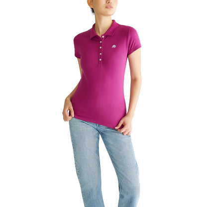 Aéropostale Polo Aero Solid para Mujer - XXL - Bayas de Boysen