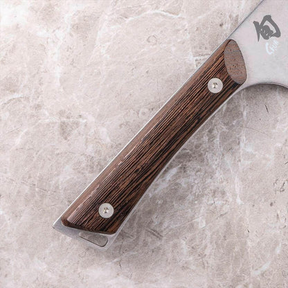Shun SWT0706 Kanso - Cuchillo de chef (20.32 cm) | Cuchillo de cocina japonés hecho a mano, hoja de acero inoxidable AUS10A, mango Tagayasan