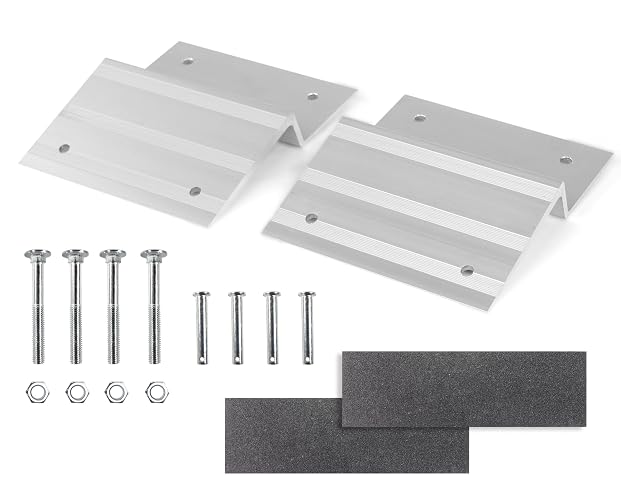 MaxxHaul 50946 Kit de Rampa Superior de Aluminio - Diseñado para Tablas de 2"x8" Pulgadas para Automóvil, Camiones, Remolque, Entrada de Garaje, cobertizo, cortacésped