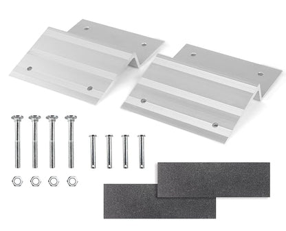 MaxxHaul 50946 Kit de Rampa Superior de Aluminio - Diseñado para Tablas de 2"x8" Pulgadas para Automóvil, Camiones, Remolque, Entrada de Garaje, cobertizo, cortacésped