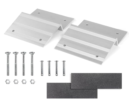 MaxxHaul 50946 Kit de Rampa Superior de Aluminio - Diseñado para Tablas de 2"x8" Pulgadas para Automóvil, Camiones, Remolque, Entrada de Garaje, cobertizo, cortacésped