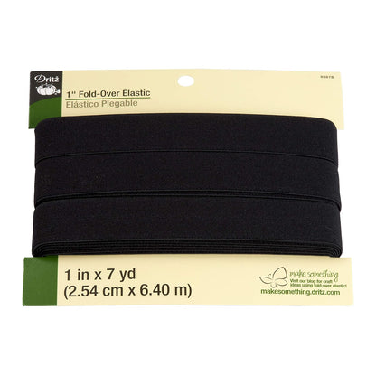 Dritz Plegable Elástico 1'X7yd-Negro