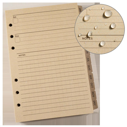 Rite In The Rain - Juego de calendario semanal resistente a la intemperie, 12,7 x 17,7 cm, hojas tostadas, 65 semanas (n.º 9260 W)