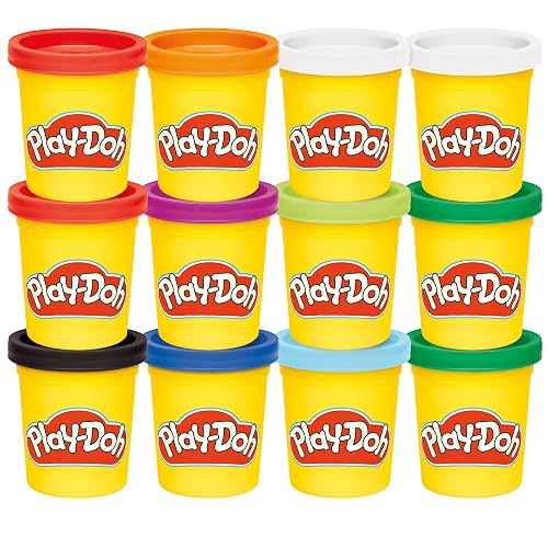 Play-Doh Pack 12 Latas de Masa Moldeable, con colores inspirados en el invierno, masa para moldear para niños y niñas a partir de 2 años de edad