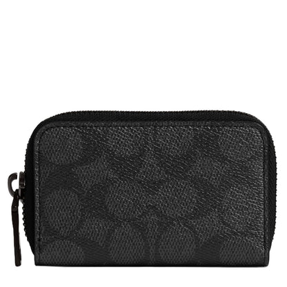 Coach - Estuche pequeño con cierre para mujer, Luz/Petunia, Una talla, Estuche pequeño con cierre alrededor de la tarjeta